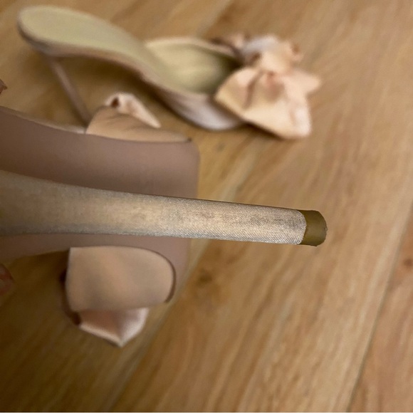 House of CB Beaubelle Blush Oversized Bow Mules - Picture 11 of 16